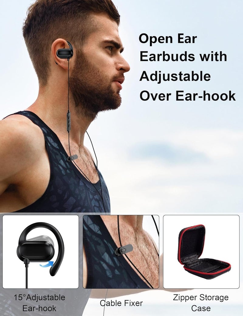 TOPAUX سماعات رأس USB Type C مفتوحة الأذن قابلة للتعديل مع خطاف فوق الأذن للأطفال سماعات سلكية للكمبيوتر المحمول لأجهزة iPhone 17 Pro Max 16 16e 15 Samsung A17 S25 S24 Flip Android لأجهزة iPad A16 Pixel 10 9a - Image 2